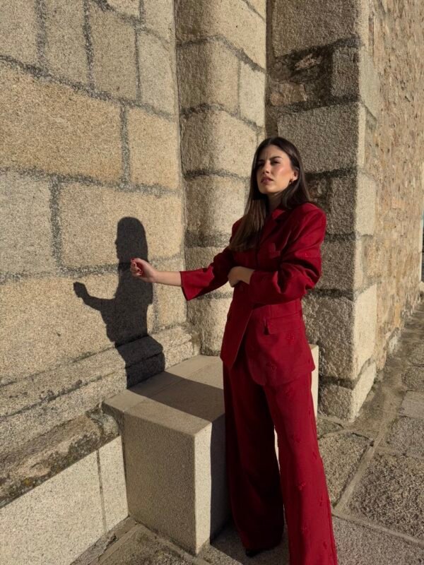 Traje rojo libélula