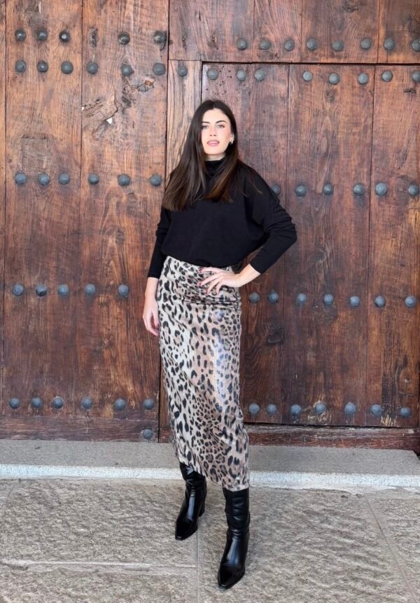 Falda leopardo