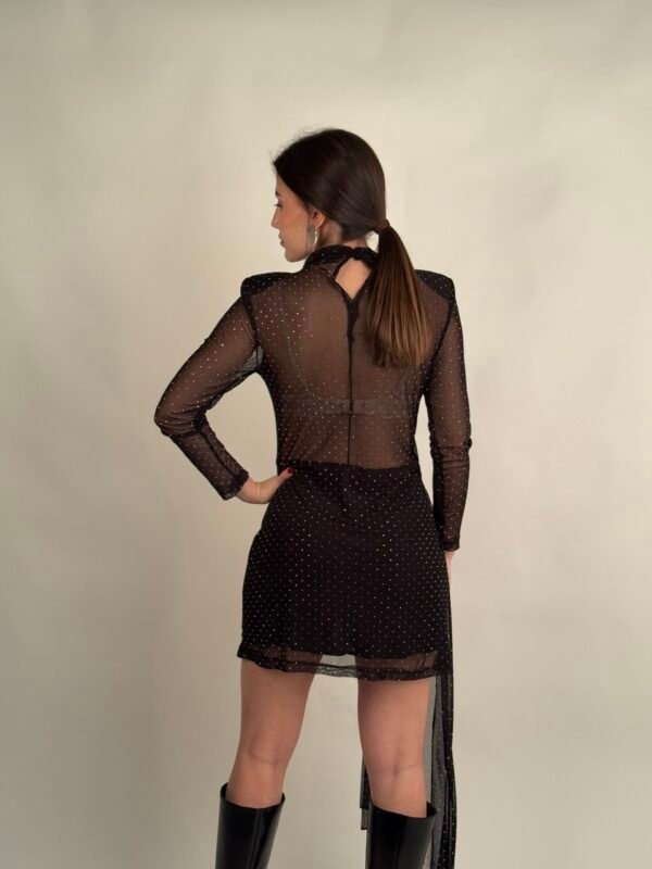 Vestido negro brillos - Imagen 4