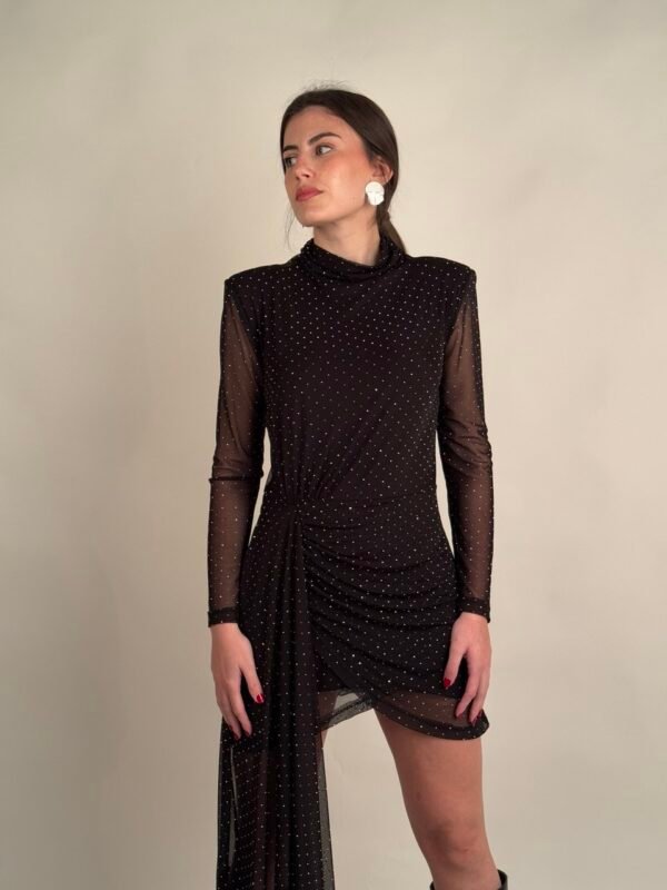 Vestido negro brillos - Imagen 3