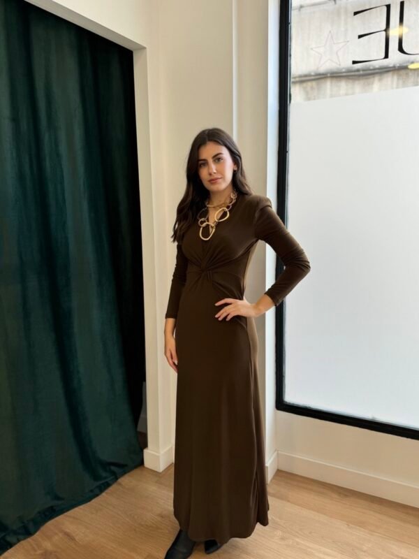 Vestido marrón - Imagen 3