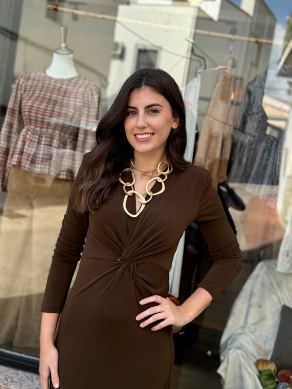 Vestido marrón - Imagen 7