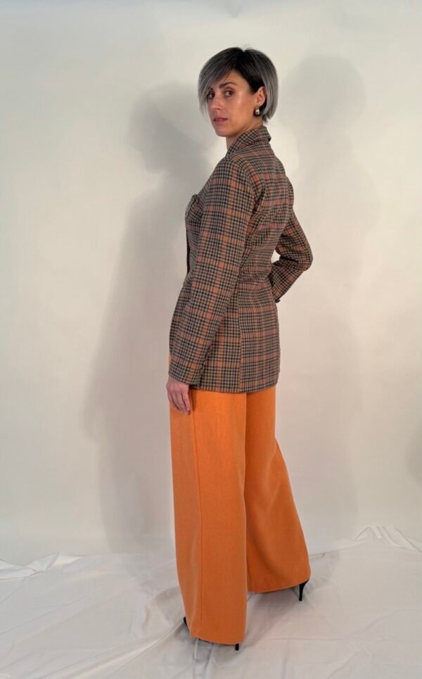 Pantalón pinzas naranja - Imagen 4