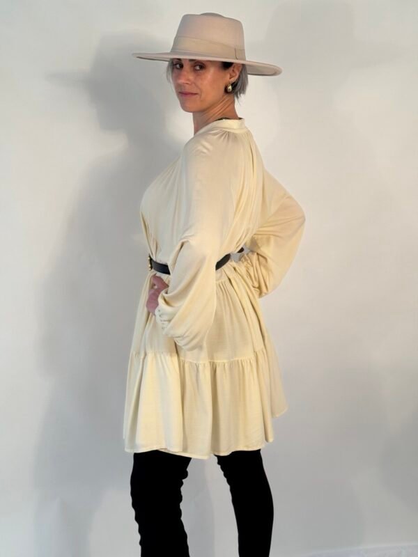 Vestido boho beige - Imagen 3