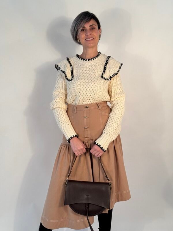 Jersey beige volante - Imagen 4