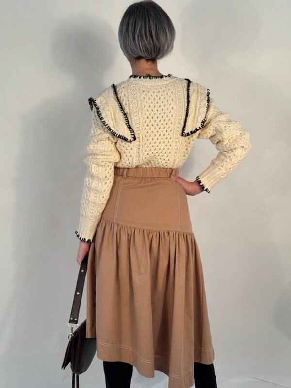Jersey beige volante - Imagen 3